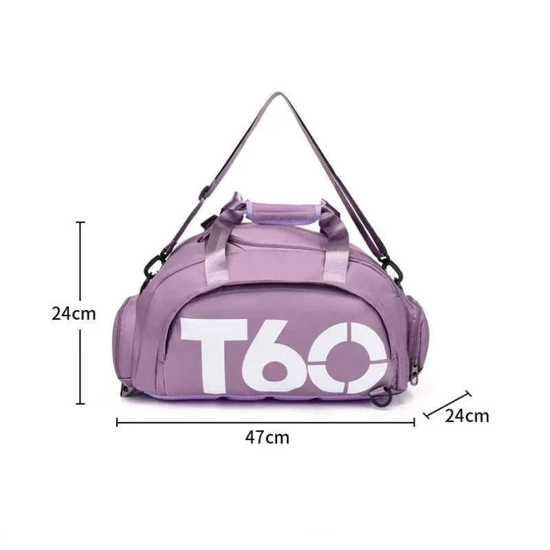 T60 Waterproof Multifunctional Gym and Travel Backpack for Men and Women