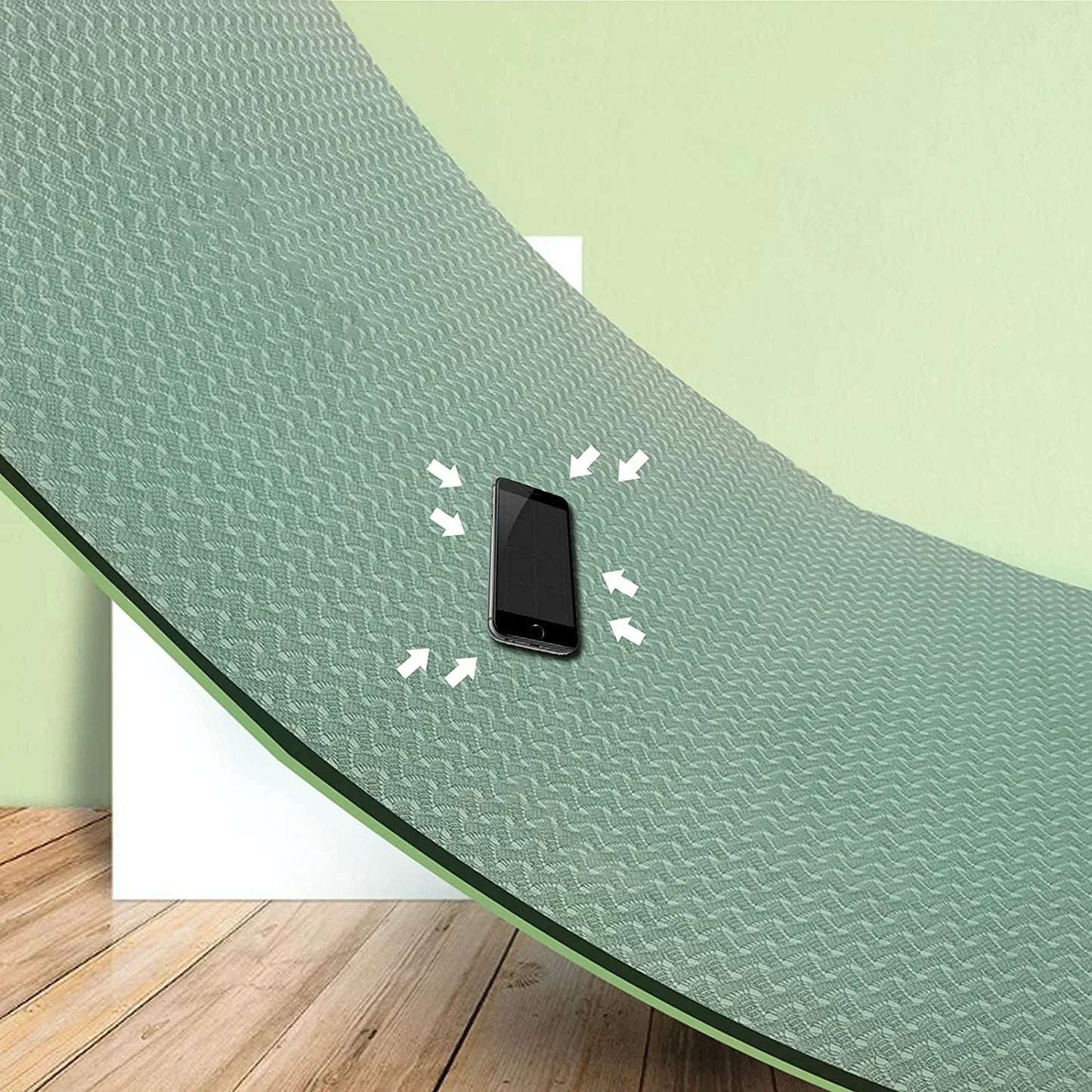 Premium 8mm TPE Non-Slip Yoga Mat - Extra Thick, Eco-Friendly Exercise Mat for Yoga and Pilates for Men and Women
