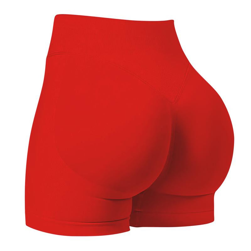 Coral Canton Impact Shorts,High Waisted Butt Lifting,Shaping Curve-Hugging Compression