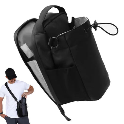 Magnetic Portable Gym Water Bottle Holder with Phone Sling Attachment for Easy Accessibility on Metal Surfaces