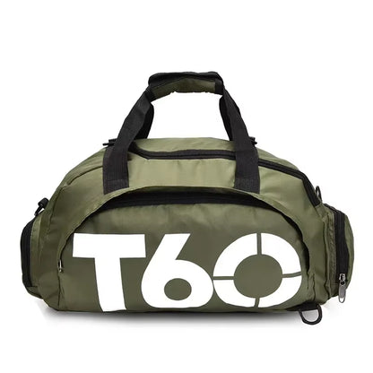 T60 Waterproof Multifunctional Gym and Travel Backpack for Men and Women