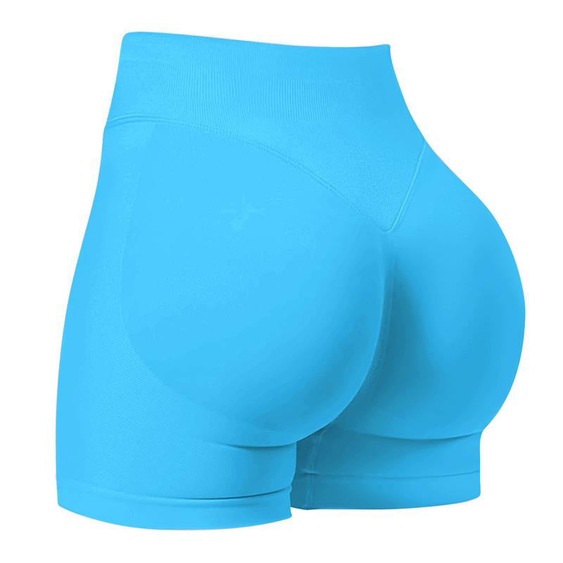 Coral Canton Impact Shorts,High Waisted Butt Lifting,Shaping Curve-Hugging Compression
