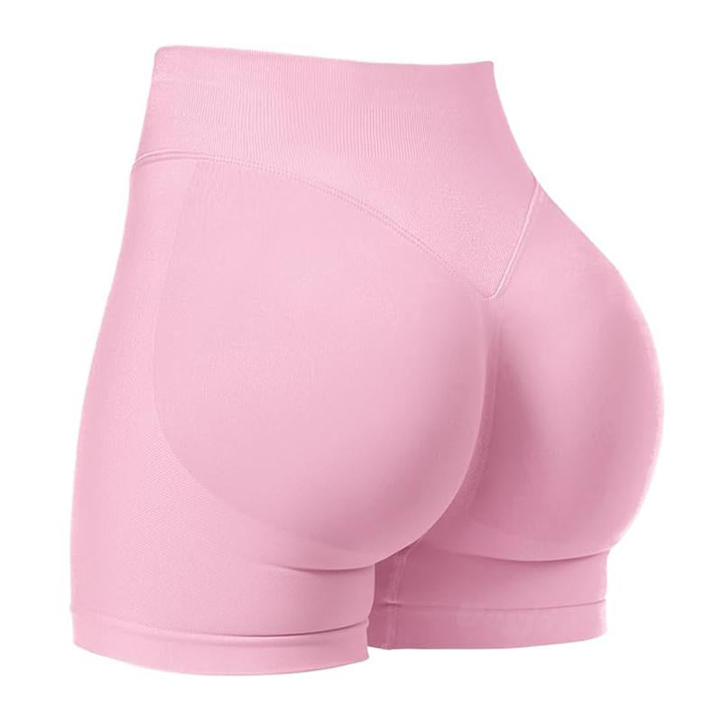 Coral Canton Impact Shorts,High Waisted Butt Lifting,Shaping Curve-Hugging Compression