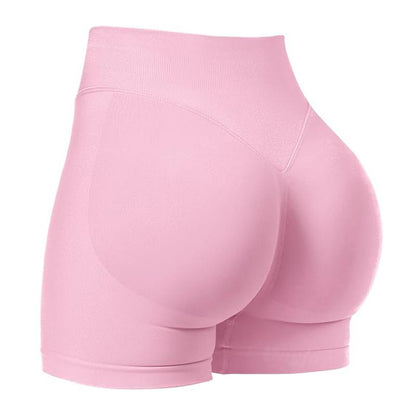 Coral Canton Impact Shorts,High Waisted Butt Lifting,Shaping Curve-Hugging Compression