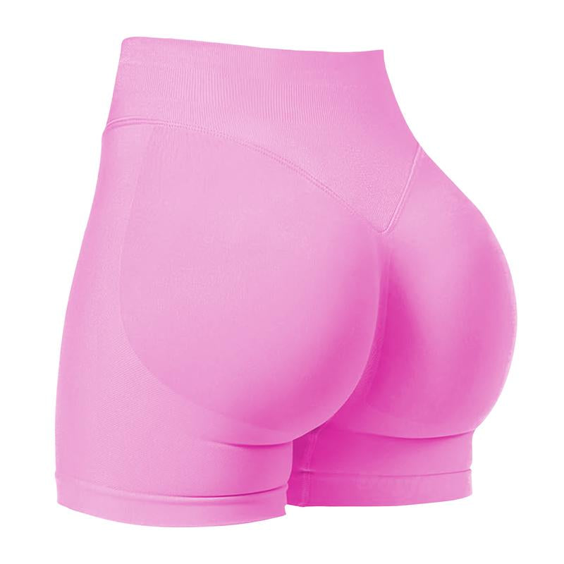 Coral Canton Impact Shorts,High Waisted Butt Lifting,Shaping Curve-Hugging Compression