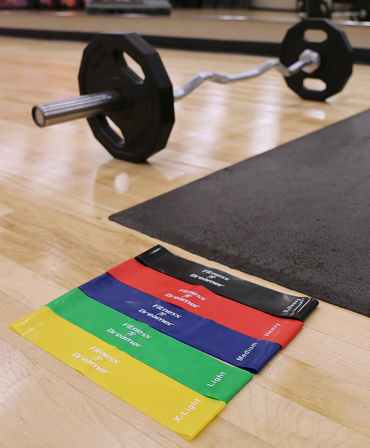 Set of 5 Resistance Loop Bands - 12-Inch Fitness Bands for Training and Physical Therapy to Enhance Mobility and Strength